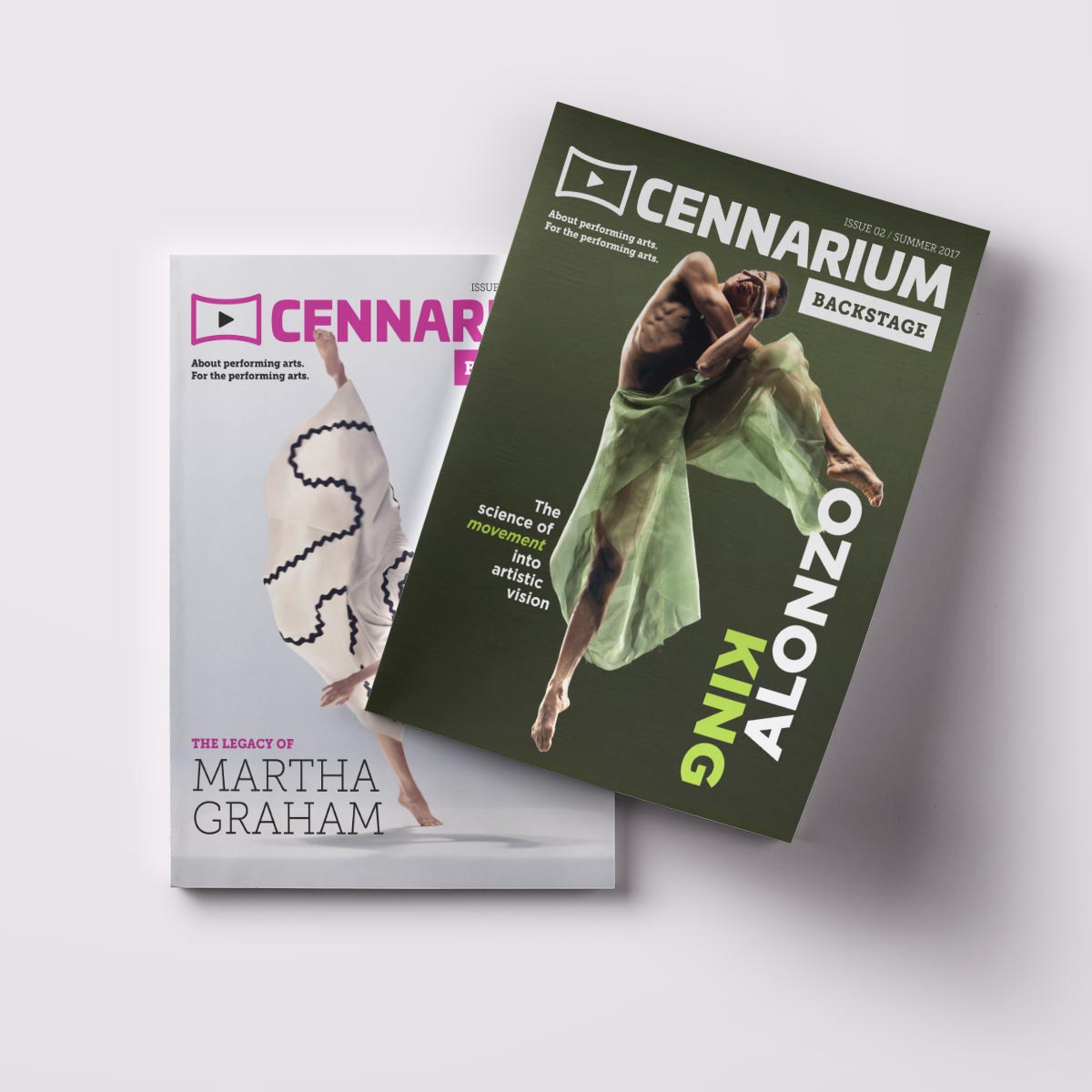 Cennarium printed magazines.