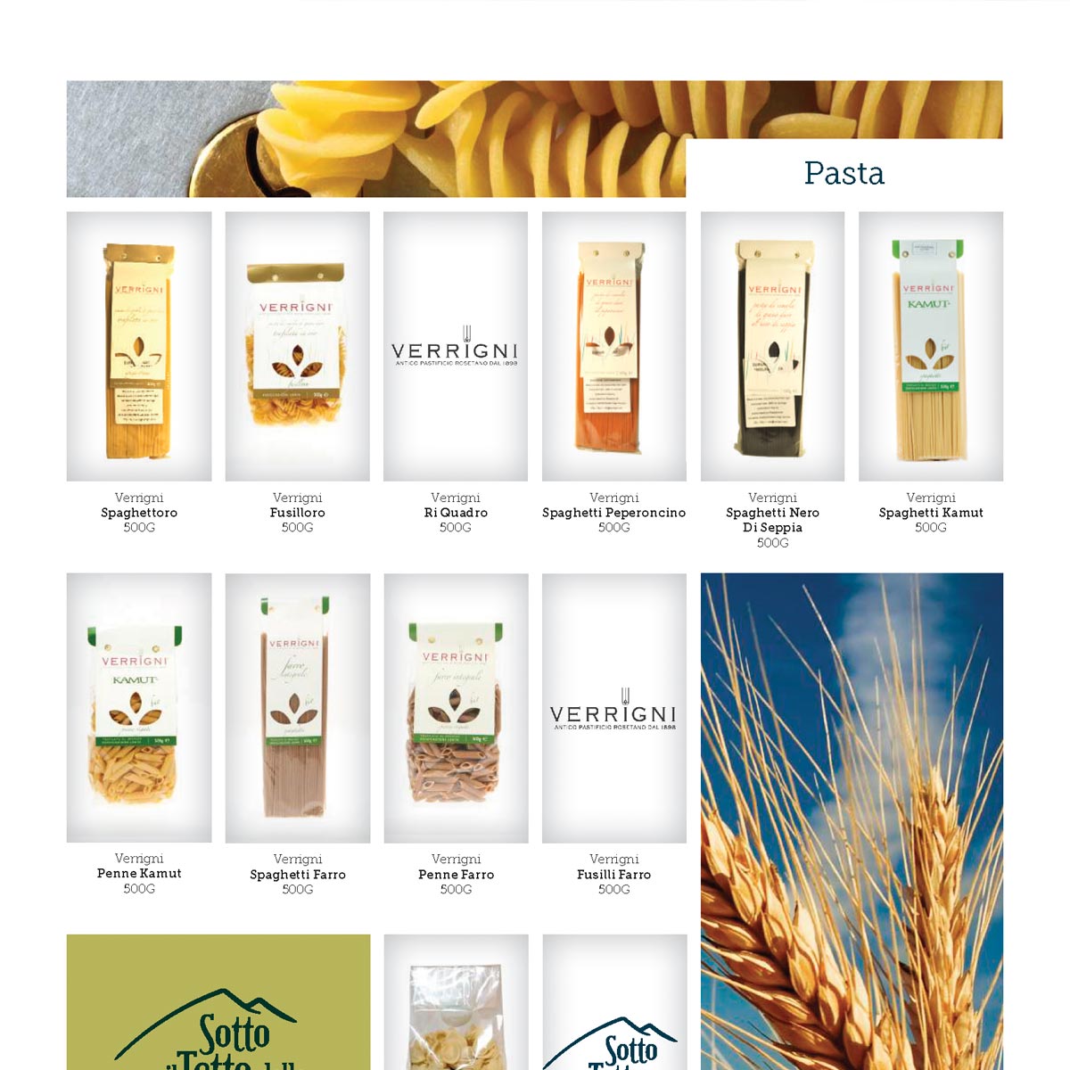 Page design for Artisanal Pantry.